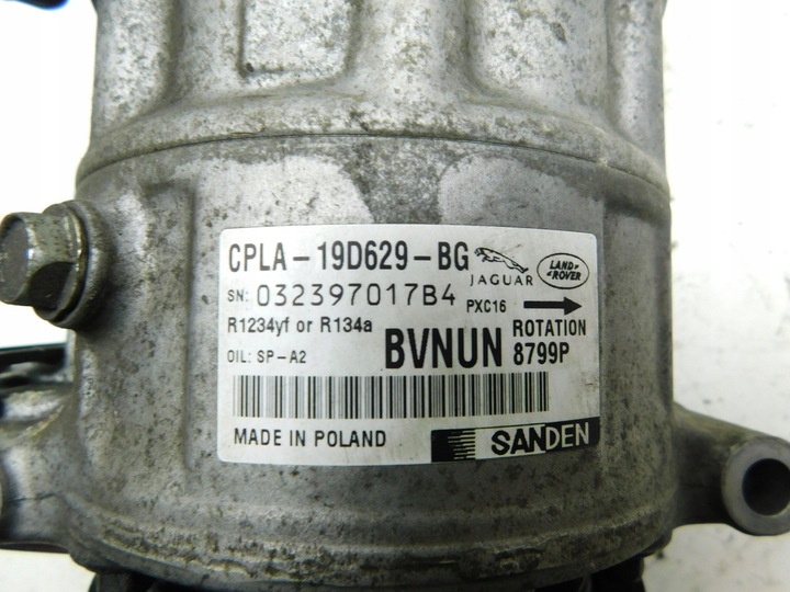 фото №10, Компрессор кондиционера - evoque discovery velar e-pace 2.0d cpla-19d629-bg