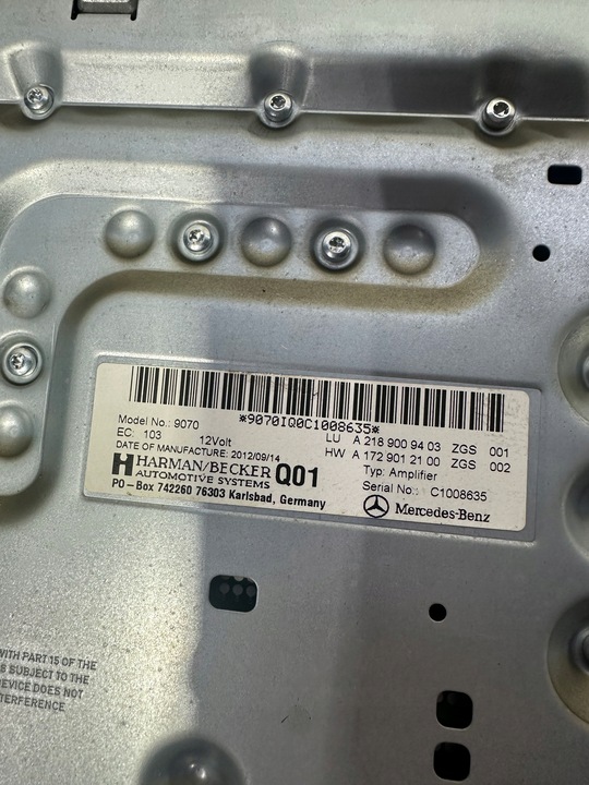 фото №10, Озвучивание, динамики harman кардон mercedes cls w218 комплект, усилитель