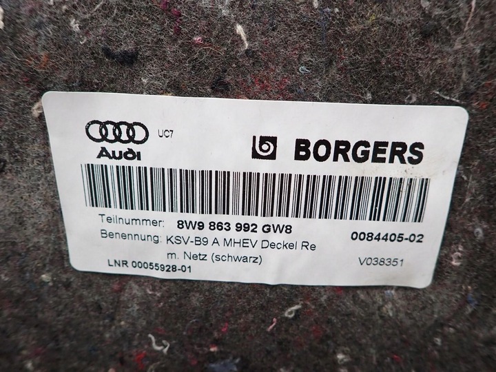 фото №11, Боковина оббивка багажника права 8w9863880n audi a4 b9 універсал 22r