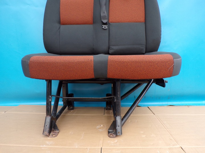 фото №7, Ducato 2006- сиденье двойной диван пассажира правые ze stolikiem rudy