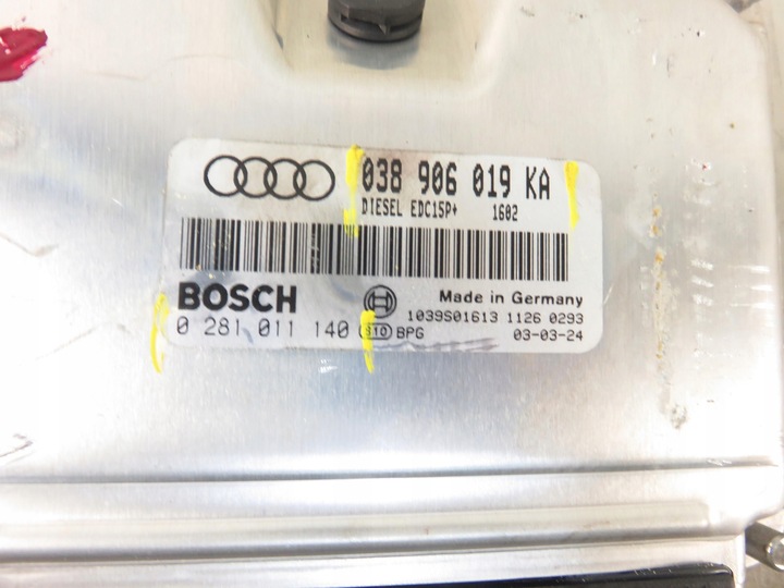 фото №5, Блок управления audi a4 b6 1.9 tdi pd 038906019ka 0281011140