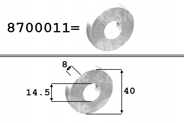 фото №2, Прокладка колёса вала коленчатого sasic 8700011 14x40x8mm citroen fiat