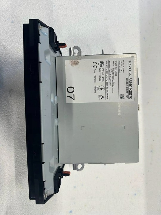 фото №3, Радио радиопроигрыватель cd gps навигация toyota yaris iv