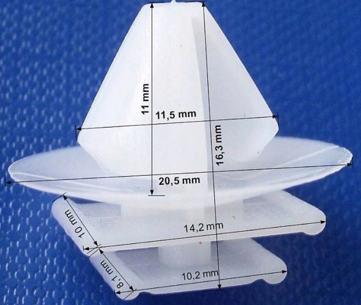 фото №9, Citroen fiat lancia peugeot клипсы планки боковые решётка решётки воздуха