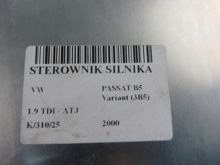 фото №12, Блок управления vw passat b5 1.9 tdi - atj 038906019aj 0281010303