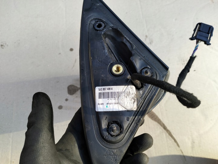 фото №7, Skoda rapid 2013 зеркало правые 5pin uk 5jc857408