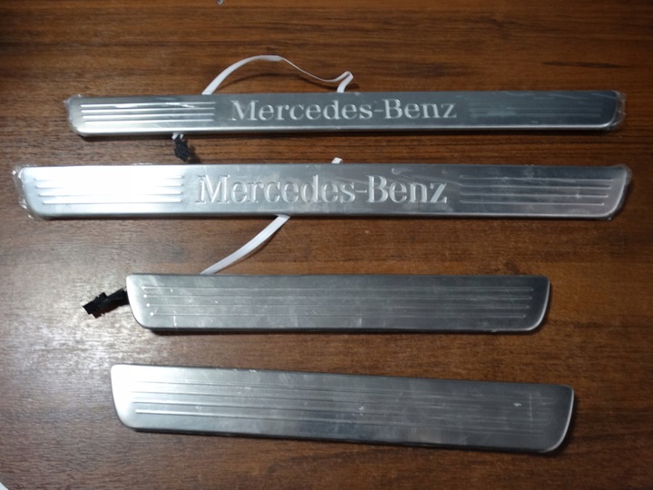фото №1, Планки накладки пороговые led mercedes w167 купе 1