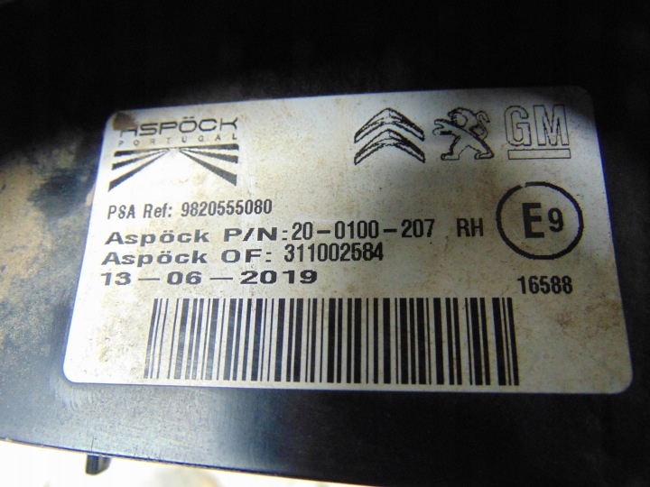 фото №10, Фара правая зад citroen berlingo iv opel combo e 9820555080 европа оригинал