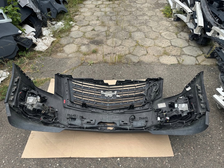 фото №11, Бампер cadillac escalade 15-20 решётка галоген планки установка оригинал