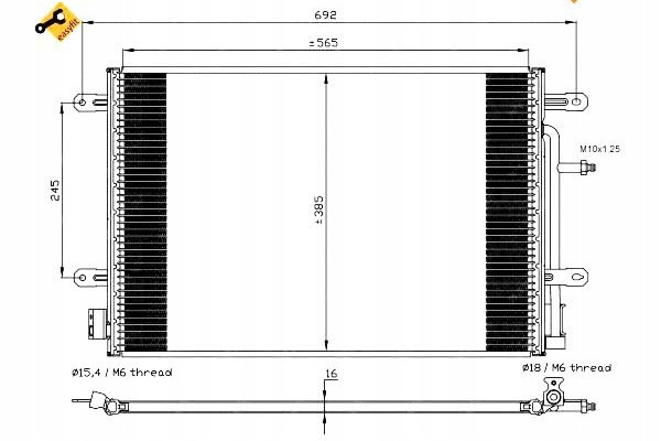 фото №15, Nrf конденсатор кондиционера vw a4 04-
