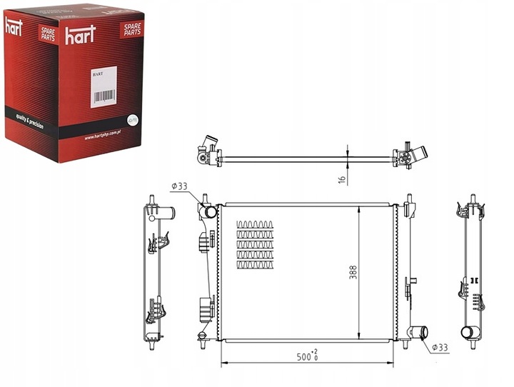 фото №1, Радіаторів hyundai accent 1.4i 16v 11- hart
