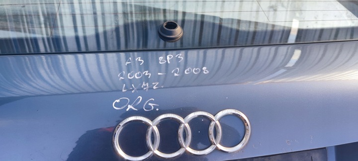 фото №16, Крышка зад audi a3 8p 3 -дверь lx7z 2003-2008 оригинал !!!