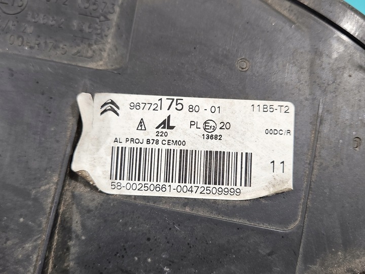 фото №5, Фара левый лампа перед citroen c4 grand picasso ii 13-16 европа