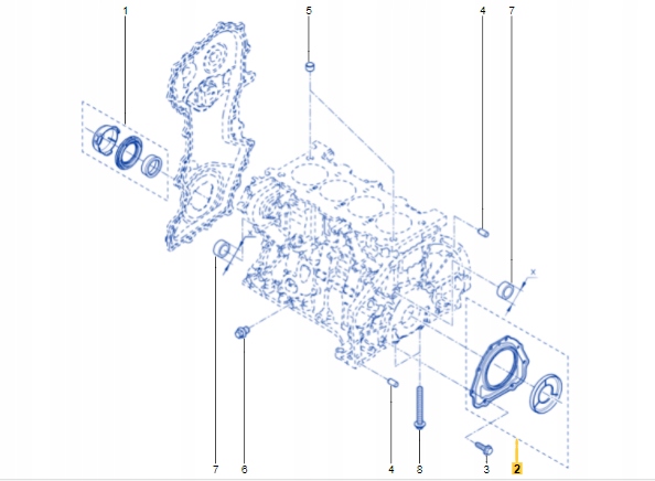 фото №4, Сальник ущільнювач вала зад espace iv 2.0 dci