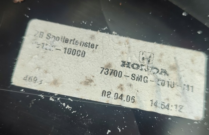 фото №14, Спойлер скло кришки багажника зад honda civic viii 06-11 hb 3d 5d + сплав