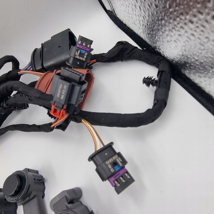 фото №3, Жгут pdc бампера перед vw passat b9 3j0 установка pdc радар acc