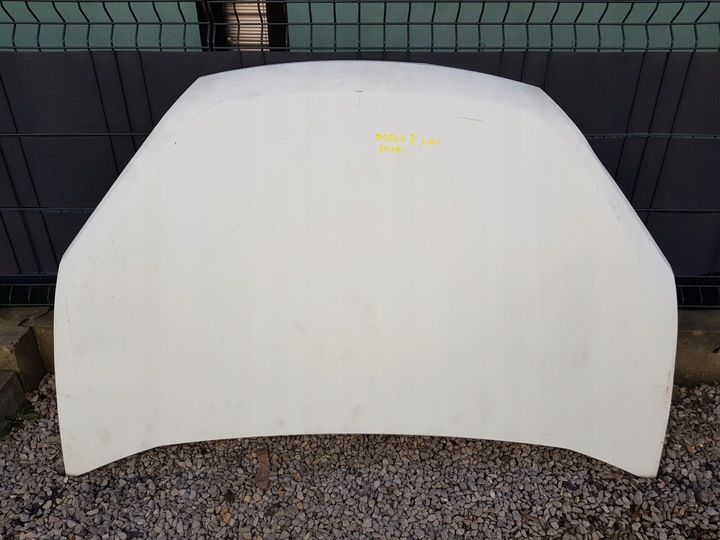 фото №1, 2 fiat doblo ii рестайлінг 2015- капот кришка двигуна біла