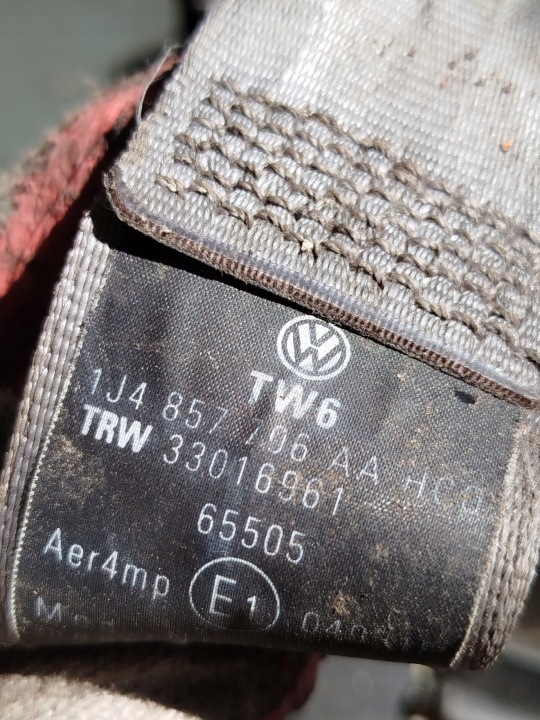 фото №8, Pas безпеки праве перед vw golf iv 5xd 1j4857706aa