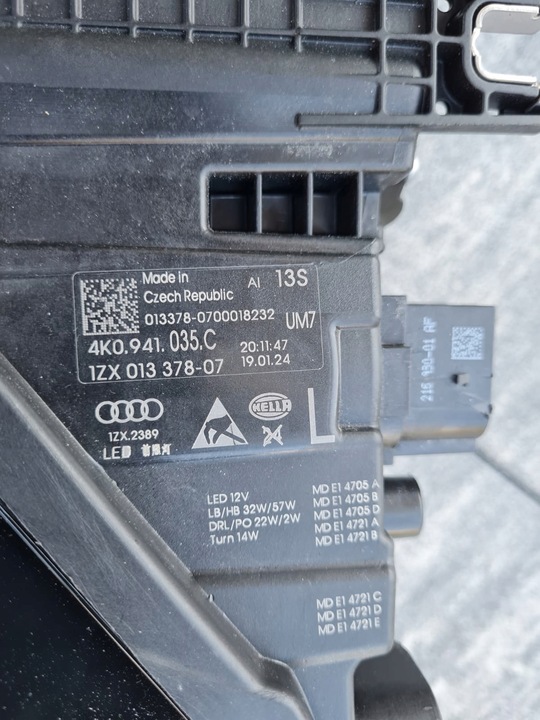 фото №13, Audi a6 s6 c8 4k0 комплектні лампи повний led matrix hd 4k0941035c 4k0941036