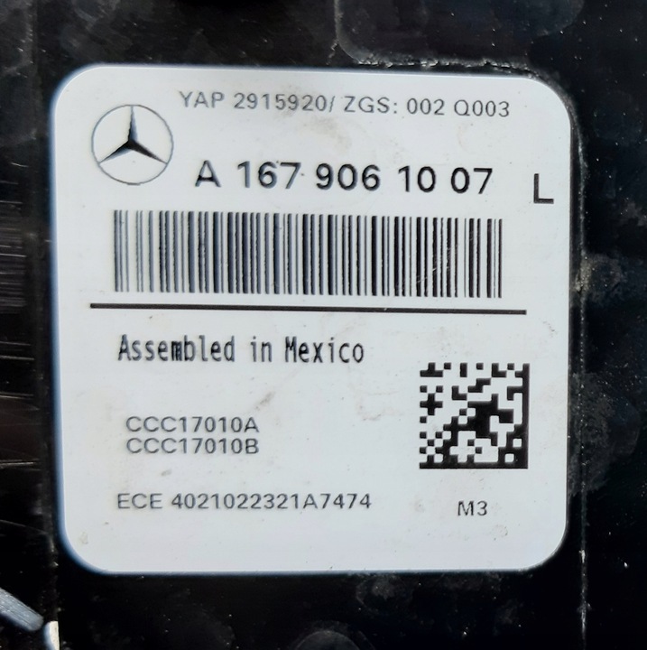 фото №13, Mercedes gle w167 лампа зад задняя led