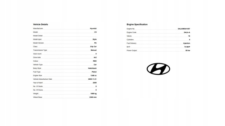 фото №8, Двигатель комплектный g4la hyundai i10 i20 i30 1.2 bez переменных faz 55kw 75ps