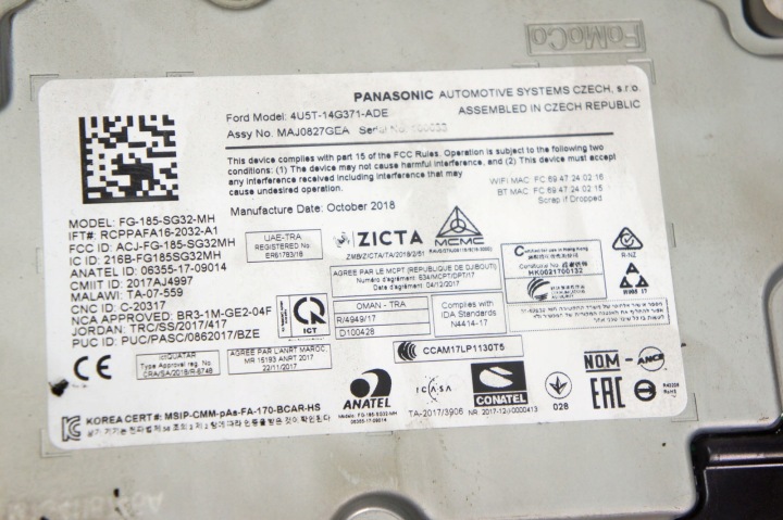 фото №6, Mk043 ford focus mk4 модуль радио 4u5t-14g371-ade