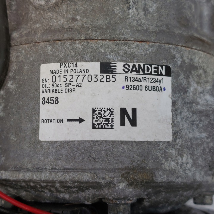 фото №8, Renault arkana 1,3tce компресор кондиціонера sanden 926006ub0a