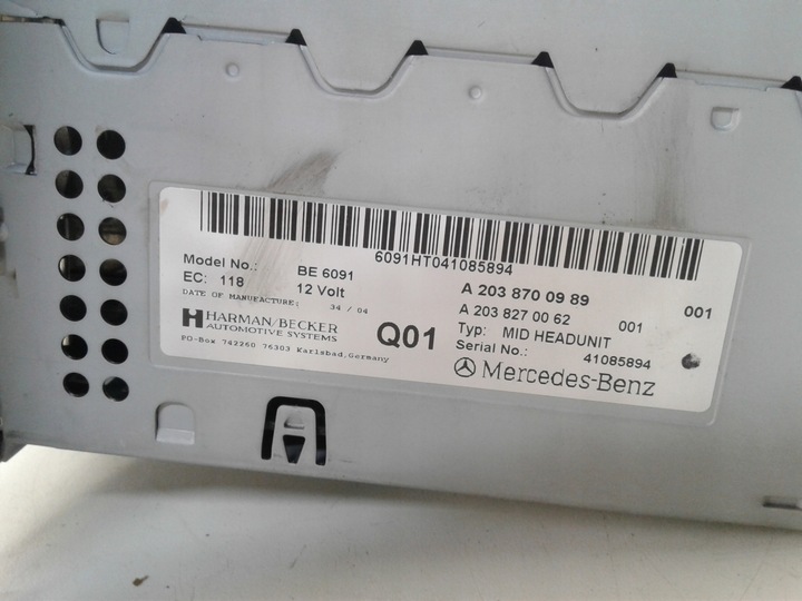 фото №5, Радіо навігація mercedes w203 2038700989
