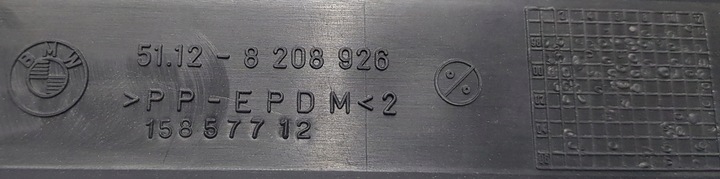 фото №10, Bmw 3 e46 sedan спойлер планка накладка бампера зад новая оригинал 51128208926