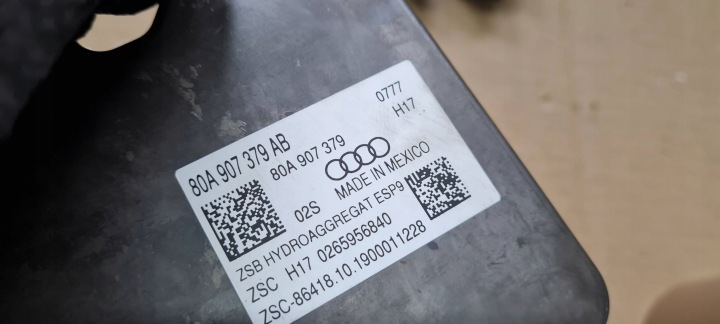 фото №7, Q5 80a sq5 главный тормозной цилиндр abs блок управления  80a614517ab 80a907379ab
