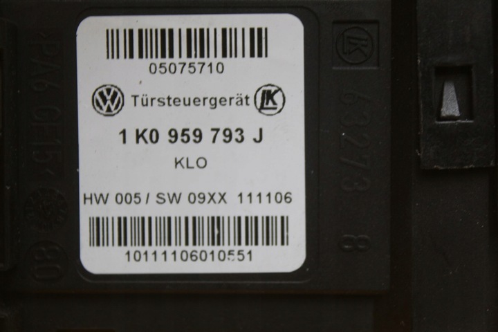 фото №11, Двигунчик блок керування скла лівий перед skoda octavia ii 1t0959701d 1k0959793j