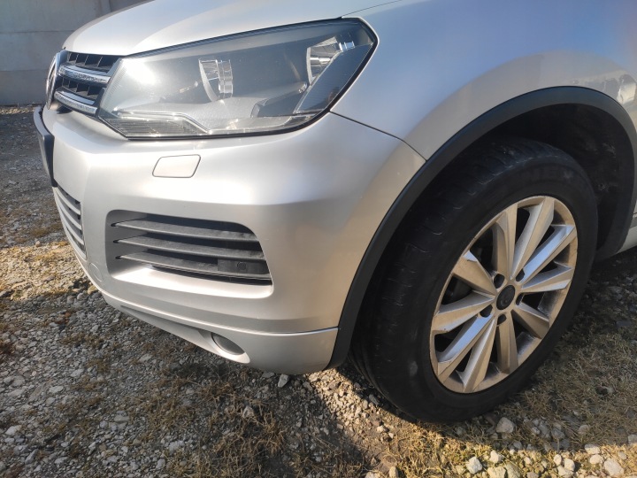 фото №9, Vw touareg ii 7p 3.0tdi 2012r перед капот бампер pas крылья цвет lx7w