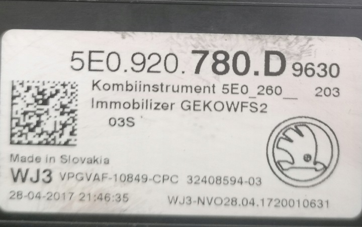 фото №6, Skoda octavia iii eu 1.4 tsi спидометр приборы 5e0920780d