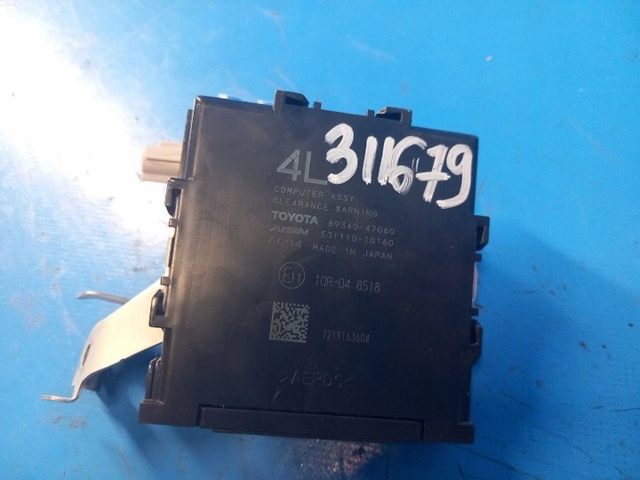 фото №1, Модуль керування датчиками паркування toyota prius 16 8934047060
