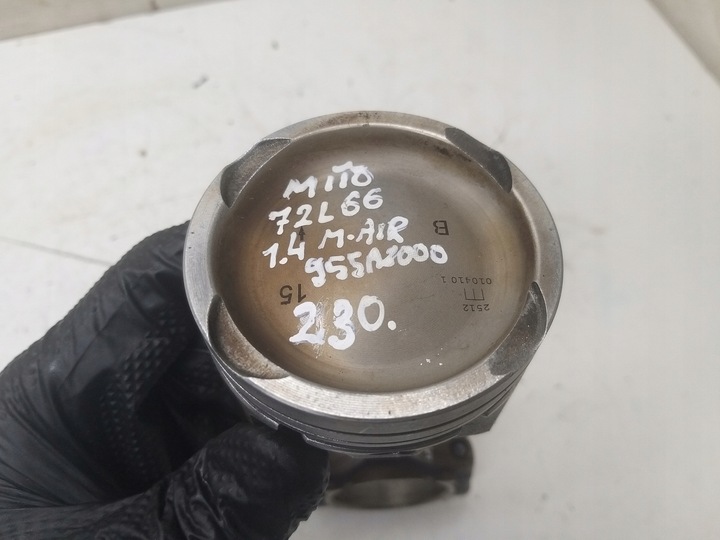 фото №9, Поршень шату́н 1.4 t-jet multiair alfa mito giulietta 955a2000 55219520 72l66