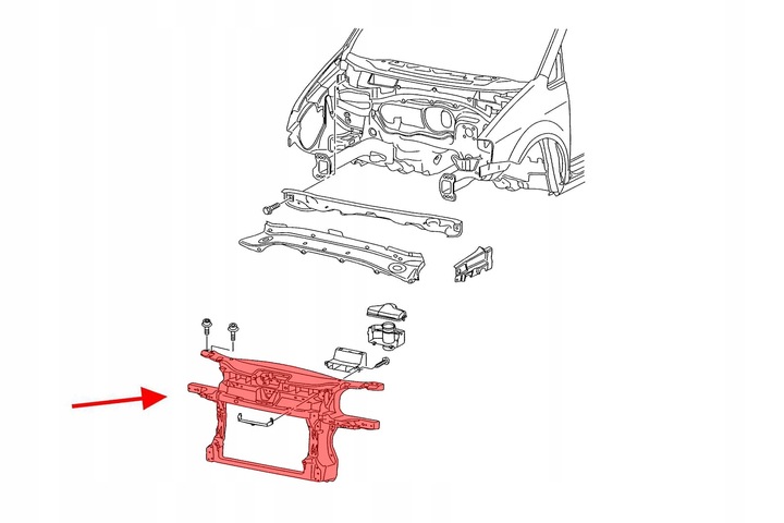 фото №3, Volkswagen caddy iii 04-10 pas переднє 2k0805588b