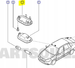 фото №12, Рамка фара внутренняя renault thalia oem номер 7700410615
