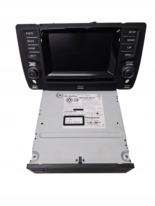 фото №1, Радио панель дисплей считыватель eu vw golf vii комплект