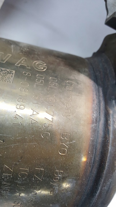 фото №12, Фільтр частинок твердих dpf-- audi a4 b9 a5 a6 c8 a7 05l131765k демонтаж