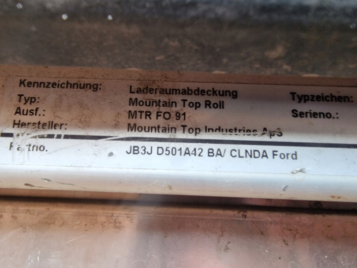 фото №9, Jb3j-d501a42ba ролета ford ranger 2011- mountain top надбудова