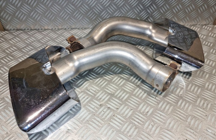 фото №5, Audi q7 4m 3.0 tdi наконечники глушник хром вихлоп 4m0253681j 4m0253682j kpl