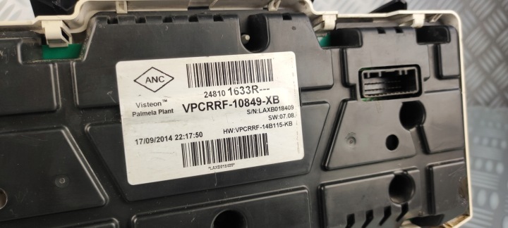 фото №9, 248101633r панель приладів спідометр renault clio iv 4 1,5 dci