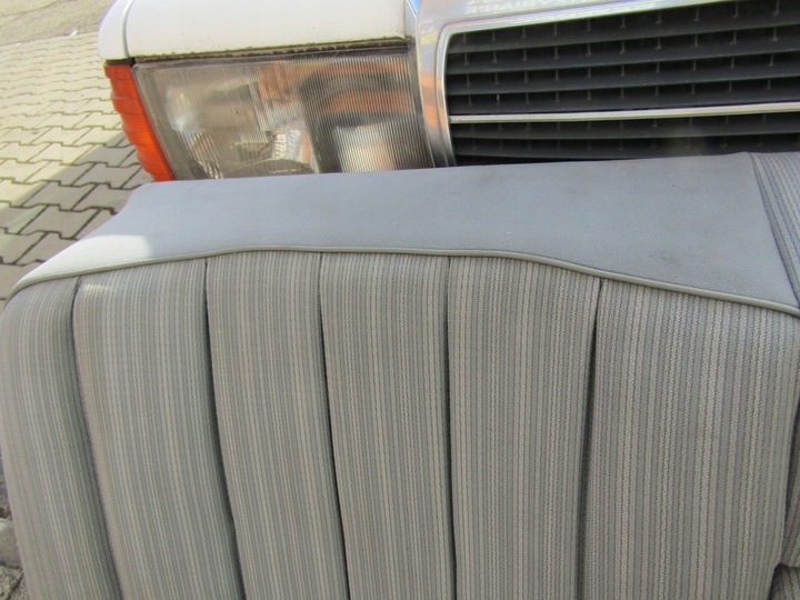 фото №7, 8 mercedes w124 sedan сірий диван задня спинка 85-88 вузька планка