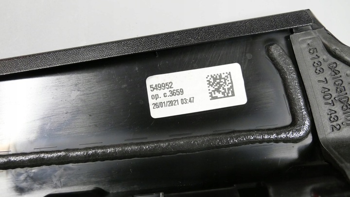 фото №8, Bmw g20 g21 защита планка рамы стёкла стойка b дверь правые перед 7407424