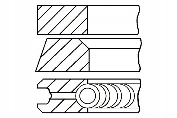 фото №2, 93 std 3-2-4 набор кольца поршень iveco daily i rvi b alfa romeo