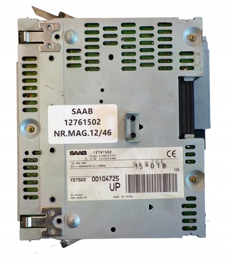 фото №1, Saab 9-3 2 тюнер радио привод 12761502 ys1502