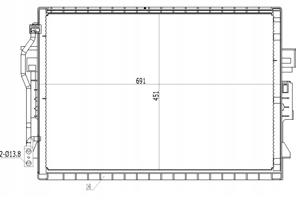 фото №2, Конденсатор конденсатор кондиционера db w221 s320cdi 05- hart