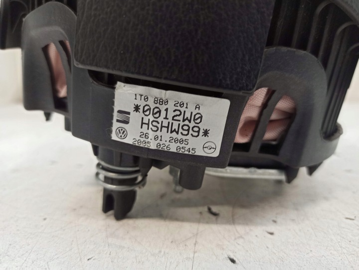 фото №7, Volkswagen fox оригинал air bag подушка руль водителя кожа 1t0880201a