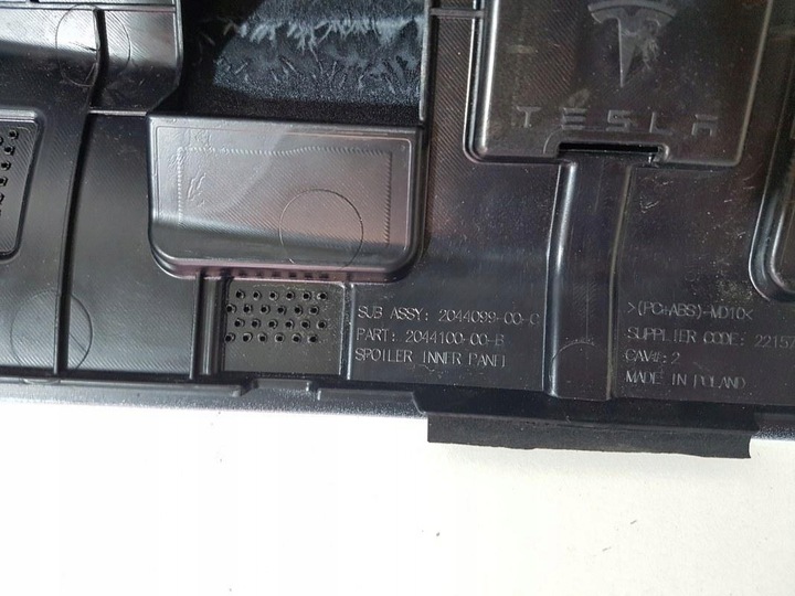 фото №7, Tesla y juniper 25- накладка накладка спойлер крышки зад задней оригинал