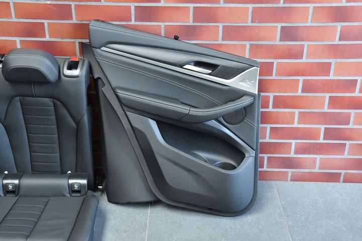 фото №11, Сидіння салон шкіра оббивка bmw x3 g01 чорні електричні вентиляція